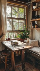 Cozy Kitchen Nook Breakfast Corner Bench Seat Minimalist Decor