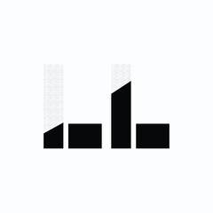 LL Letter Initial Logo Design Template Vector Illustration