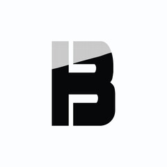 B Letter Initial Logo Design Template Vector Illustration