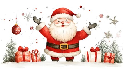 Jolly Santa Christmas Cheer. - Powered by Adobe