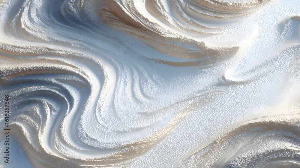 Poster abstract foam surface with ripple pattern and neutral colors