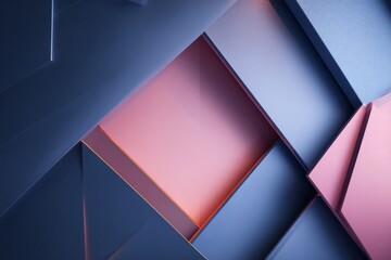 Modern Geometric 3D Background Minimal Abstract Design