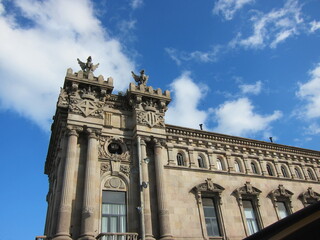 Barcelona Spain-August 14,2014: City Barcelona, capital of Catalonia