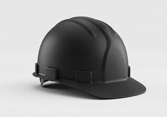 Fototapeta premium Black color Construction Hard Hat Mockup 