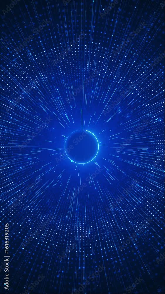 Poster futuristic circle interface blue digital high technology circle hud digital circuit element for game