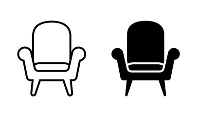 Obraz premium Armchair or Chair icon