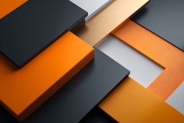 Abstract 3d rendering of a modern geometric background. Minimalistic design for poster, cover, branding, banner, placard
