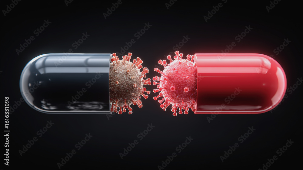 Poster immune memory cells interact with pathogens visual representation of health and disease. this illust