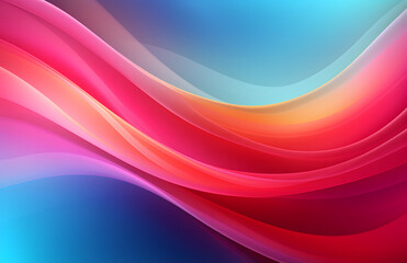Naklejka premium Gradient Style Colorful Wavy Shapes Background