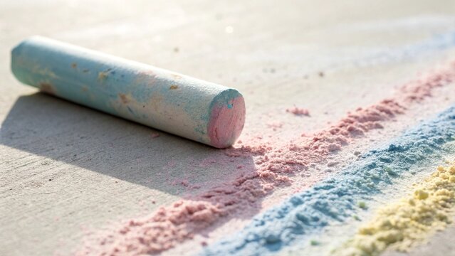 chalk on the beach