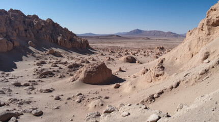 Valle de la Luna, Ischigualasto — Moon-Like Desert Landscape with Strange Rock Formations and Dinosaur Fossils
