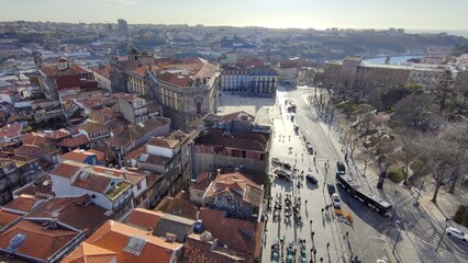 Obraz premium View of Porto city from height