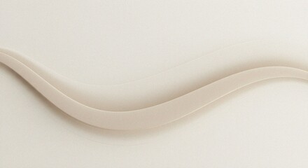 Obraz premium Abstract Wavy Lines in Beige Tones