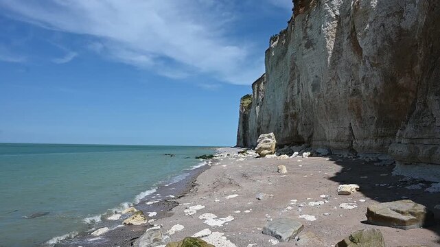 Strand bei Saint-Pierre-en-Port, Normandie