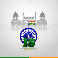  India Independence Day Celebration greeting card design and India Republic Day social media post design 
