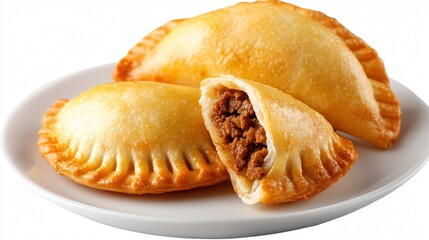 Delicious Empanadas on Plate with White Background for Food Lovers