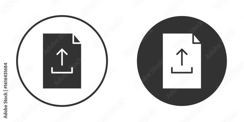 Poster file upload icon vector illustration solid. vector logo template in trendy flat style