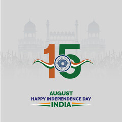  India Independence Day Celebration greeting card design and India Republic Day social media post design 