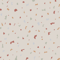 Modern Terrazzo Pattern with Colorful Abstract Chips