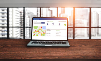 Delivery tracking system for e-commerce and modish online business to timely goods transportation...