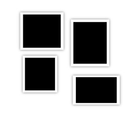 Black Picture Frames with Color Tape Mockup