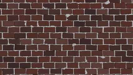 Fototapeta premium A brick wall with a lot of cracks in it