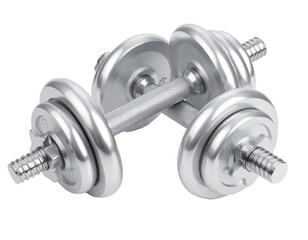 Fototapeta premium dumbbell isolated on white