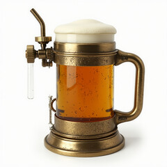 Beer Mug Emoji — 3D Frothy Pint Glass Icon