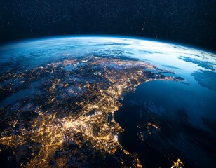 Obraz premium night view from the world