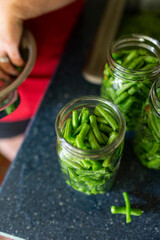 jarring green beans