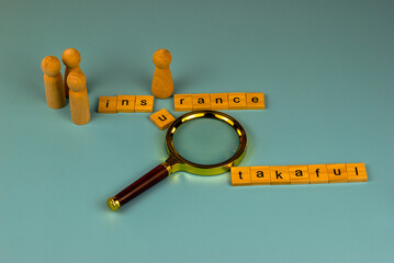 A magnifying glass examines the connection between income and insurance