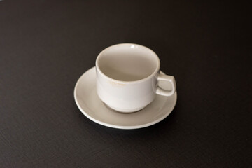 Simple elegance in a single, empty cup