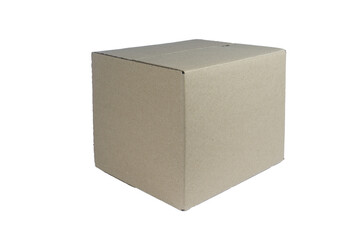 cardboard box isolated on white