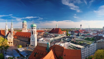 Naklejka premium beautiful view of the sights of bavaria munich