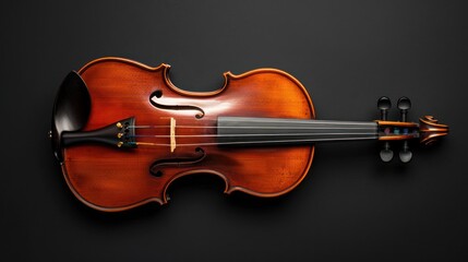 Fototapeta premium Violin on dark background
