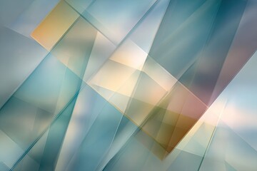 Abstract geometric shapes in pastel shades