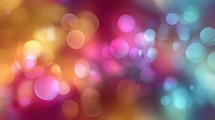 Abstract bokeh of vibrant colors
