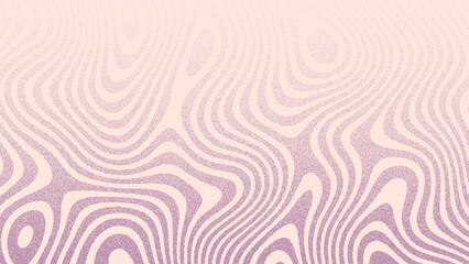 Abstract wavy lines and stipple texture. Groovy background dot vector for vintage design. Retro art for web banner, poster.