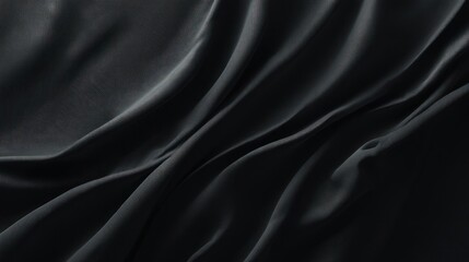 Dark fabric folds