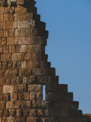 The historical remains of the ancient city of Perge. From Antalya, Turkey