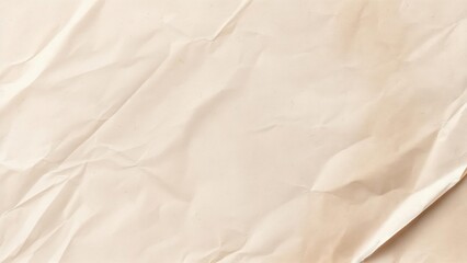 Crinkled beige paper texture