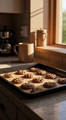 Fresh Baked Chocolate Chip Cookies Warm Light Homemade Comfort Food