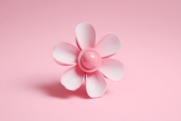 pink and white flower