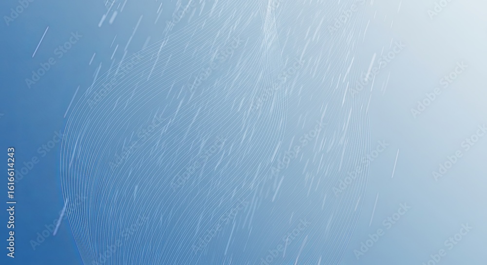 Poster abstract blue wave background with subtle linear patterns and glowing effects: a modern digital art 