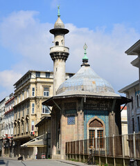 Located in Istanbul, Turkey, the Hobyar Mosque was built in 1889. It is famous for its tiles.