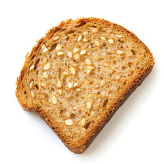 Slice of Whole Grain Bread with Sesame Seeds