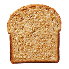 Slice of Whole Grain Bread with Sesame Seeds