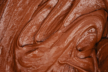 Rich Chocolate Batter Close-Up