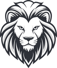 Fototapeta premium Bold Tiger Head Logo: Strength and Agility Symbol
