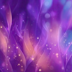 Purple glowing abstract leaves, fantasy background, magical, digital art, phone wallpaper